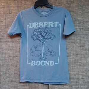 Persaya Blue Grey Graphic T-Shirt for Men